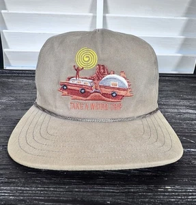 Gorra de viaje Coal Headwear Take A Weird marrón bordada estilo vintage cuerda - Imagen 1 de 9