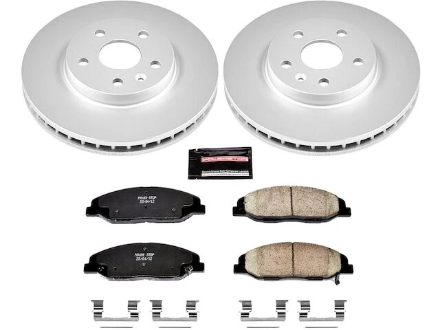 Pastilha de freio dianteiro e kit de rotor para 2008-2014 Cadillac CTS 2009 2010 2011 ZT366SF - Imagem 1 de 1