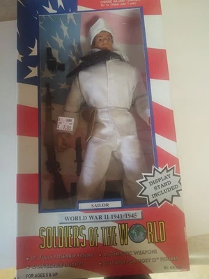 Soldados del Mundo 12 pulgadas de alto Segunda Guerra Mundial 1941-45 marinero estadounidense Foto 1 de 4