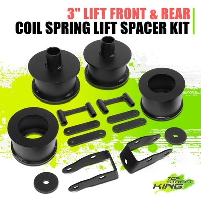 3" Front &Rear Coil Spring Lift Spacer Kit for Jeep Wrangler 07-17 JK 2018 L+R - Image 1 of 4