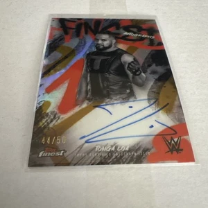 2025 Topps Finest WWE Tonga Loa Finest Autographs Gold Refractor Auto /50 - Bild 1 von 1