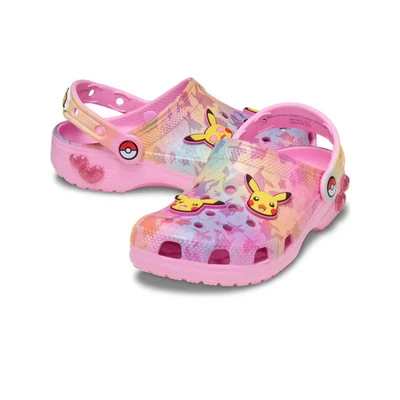 Crocs Clásico Pikachu 211229-90H Zueco Niño Rosa Multi Sin Cordones Zapatos Informales JAX510 Foto 1 de 4