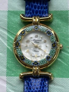 Murano Glass Venice Gold Tone Women’s Quartz Watch - Picture 1 of 8