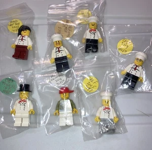 LEGO Chef Deli Worker Lot 7 minifigures 1980-2016 - Picture 1 of 5