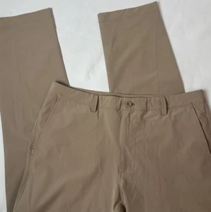 Vineyard Vines Golf Pants Khaki Tan Men’s 34x32 Breaker Fairway Flat Front - Picture 1 of 7