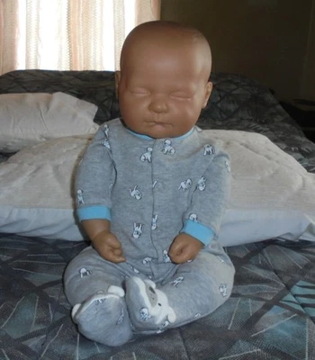 Vintage 20" Berenguer newborn realistic baby doll~~no gender~~soft body + vinyl - Image 1 of 4
