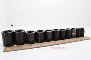 Snap On 311IMYA 3/8"-1" 3/8” Drive 6 Point 12 Piece Shallow Impact Socket Set - Picture 1 of 15