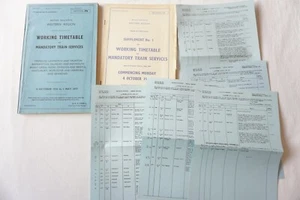 1976 Western Region Railway Working Timetable Section PB Worcester Hereford - Picture 1 of 11