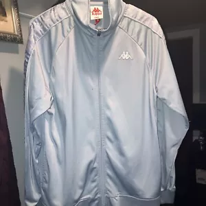 Kappa Mens Tracksuit Top Light Blue Large - Picture 1 of 4