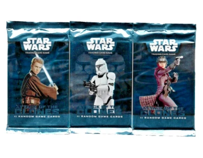 STAR WARS ATTACK OF THE CLONES 3 x PACKS 11 CARDS IN EACH PACK TCG SEALED - Image 1 of 2