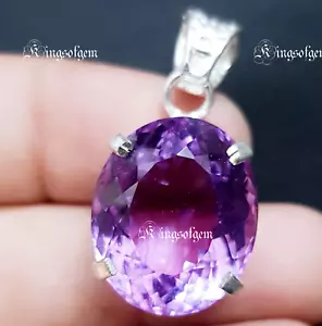 42+ CT BI-COLOR AMETHYST GERMAN SILVER SOLITAIRE OVAL SHAPE LOOSE GEMSTONE - Picture 1 of 6