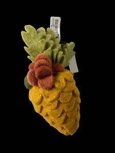 Wool Felt Pinecone & Berries Christmas Ornament Large NEW with Tags 5" - Picture 1 of 9
