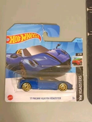 HOTWHEELS auto Sportiva '17 Pagani Huayra HW Roadster Mattel nuova - Immagine 1 di 3