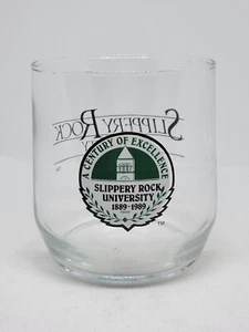 Vintage Slippery Rock University A Century of Excellence 1989 Drinking Glass - Picture 1 of 3