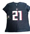 Women's Nike Falcons T Shirt  Size Medium Black Red Gurley Ii Game Time New