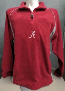 Starter Pullover Mens Large Alabama Crimson Tide Long Sleeve Fleece Quarter Zip - Picture 1 of 12