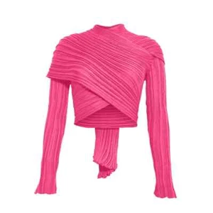 Ioanna Kourbela Basics Pink Watermelon Wrap Cardigan Versatile Cotton Lagenlook - Picture 1 of 12
