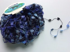 Purple Blue Black Grey Butterfly Yarn Dark Horse Nubs #65 Flag 20 Gram 71 Yards - Picture 1 of 3