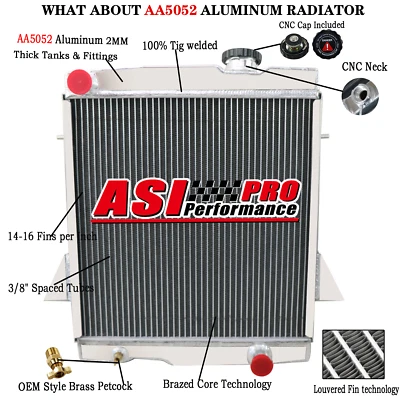 3 ROW Aluminum Radiator FIT 1969-1974 Triumph TR6 /Triumph TR250 2.5L 1972 1973 - Image 1 of 4