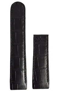Ebel 35L7QP Genuine Alligator Leather Black 23MM x 20MM Strap - Picture 1 of 4