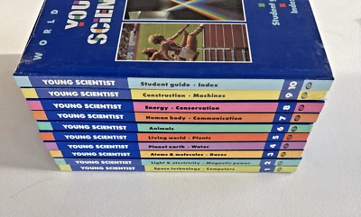 YOUNG SCIENTIST WORLD BOOK'S Complete 10 Books Set VTG 1992 Homeschool Science - Image 1 of 4
