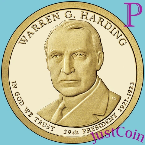 2014-P WARREN G. HARDING PRESIDENTIAL DOLLAR FROM MINT ROLL UNCIRCULATED #29 Cover