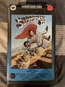 Superman III 3 1983 VHS Rare Clamshell 1st release Richard Pryor