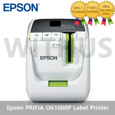 EPSON PRIFIA OK1000P Label Printer PC Connet 4~36mm Barcode QRCode Usb Wi-Fi= - Image 1 of 4