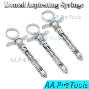 3 jeringas dentales premium de 1,8 ml anestésicos de un anillo instrumentos dentales quirúrgicos - Imagen 1 de 3