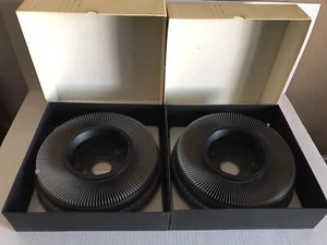 (Lot of 2) Vintage Kodak Carousel Transvue 140 Slide Tray with Original Box - Picture 1 of 12