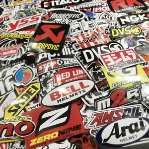 120Pcs Mixed Stickers Motocross Motorcycle Car ATV Racing Bike Helmet Decals Lot - Picture 1 of 8