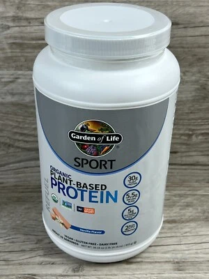 Garden of Life Sport Organic Plant-Based Protein - Vanilla 30.16oz Vegan GF DF - Image 1 of 4