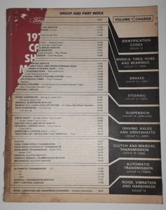 Chassis Ford 1977 Car Shop Manual Volume 1 - Picture 1 of 5