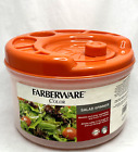 Salad Spinner FARBERWARE CLASSIC SERIES Orange Clear EUC!