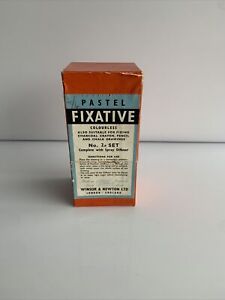 vintage winsor and newton pastel fixative and fixative atomizer