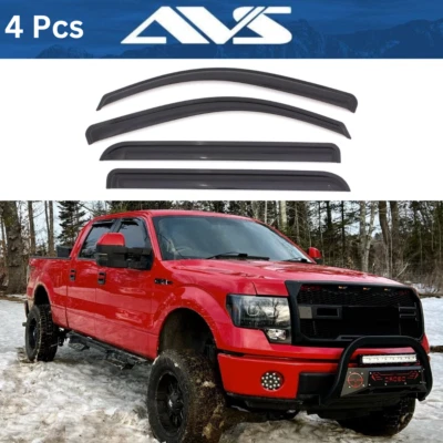 AVS Vent Visors Rain Guards for 2009-2014 Ford F-150 Crew Cab – Window Deflector Foto 1 de 4