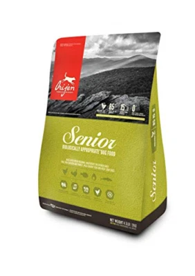 Alimento seco para perros ORIJEN, personas mayores, biológicamente apropiado y sin granos 4,5 lb Foto 1 de 4
