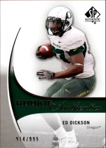 B2917- 2010 SP Authentic #202 Ed Dickson RC /999 SAMPLE PIC - Picture 1 of 2