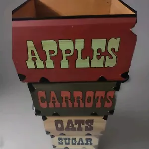 Decorative Rustic Farmhouse Wooden Nesting Boxes  General Store Theme (Set of 4) - Picture 1 of 7