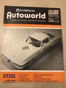 MINIATURE AUTOWORLD Magazine October 1965 Slot Car/Scalextric Collecting Racing