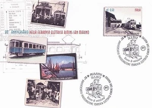 2012 Anniversario ferrovia elettrica - Italia - busta postale FDC - Bild 1 von 1