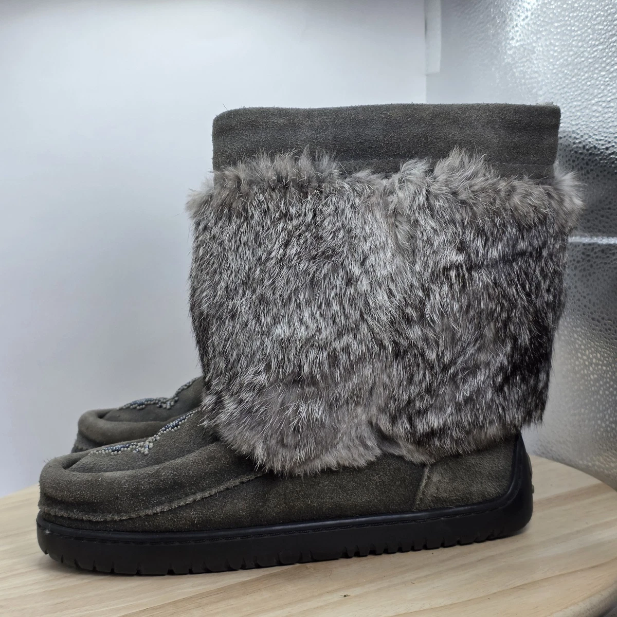 マニトバ ムートン ロングブーツ 24.0〜24.5 黒 MANITOBAH Manitobah Mukluks, Winter Boots, Moccasins & Slippers | Walk With Us