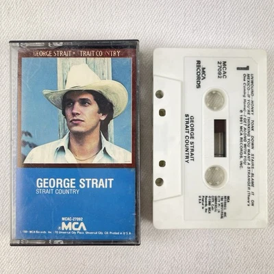 Strait Country by George Strait (Audio Cassette, 1981) Country Music Good - Image 1 of 3