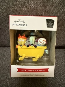 Hallmark Nightmare Before Christmas Ornament Lock Shock Barrel New 2021  - Picture 1 of 2