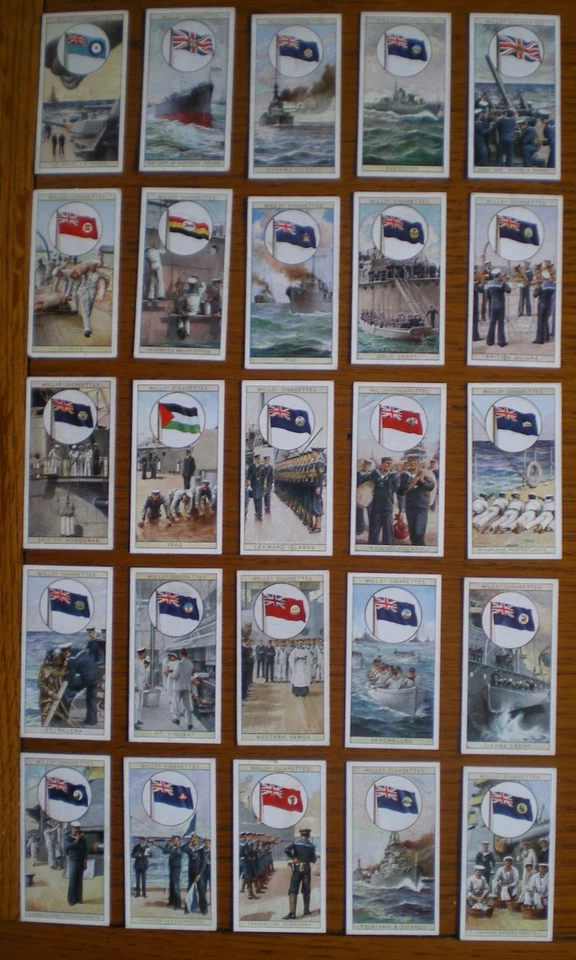 Set of WILLS FLAGS OF THE EMPIRE 2nd Series 1926  cigarette cards VG condition - Image 1 of 1