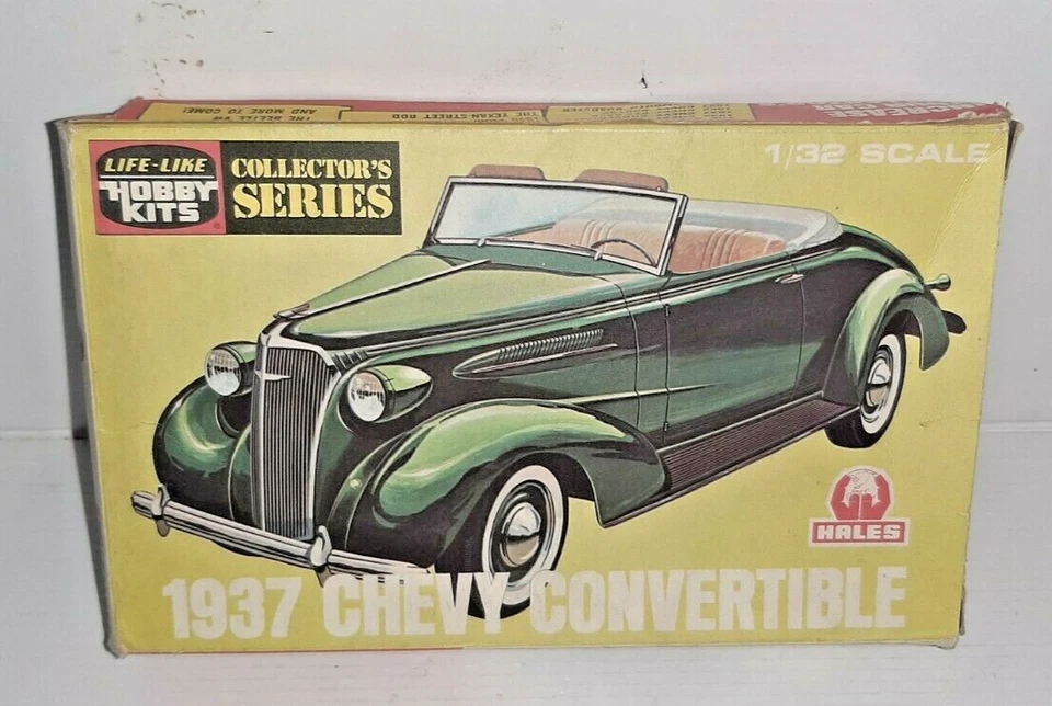 HOBBY KITS 1/32 CHEVY CONVERTIBLE 1937 REF.C-299 KIT MONTAGGIO OBSOLETO - Immagine 1 di 2