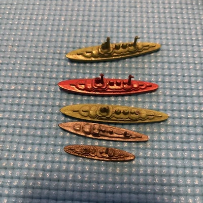 Лот 5 Tootsietoy Винтажный Литой Металл Пассажирская Лодка Корабли Океанский Лайнер Сделано - 1940 - Изображение 1 из 4