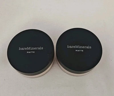 BareMinerals Original Matte Loose Powder Foundation Fairly Medium 05 SPF 15  x 2 - Image 1 of 4