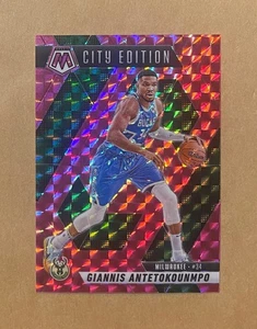 2024-25 Panini Mosaic Giannis Antetokounmpo Pink Prizm #34/175 Jersey Number 1/1 - Picture 1 of 2