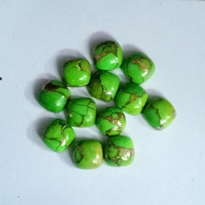 Natural Green Copper Turquoise Cushion Cabochon 6mm to 25mm Loose Gemstone - Picture 1 of 2